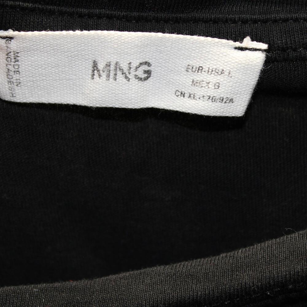 MANGO Black T-shirt Short Sleeve Size Large - Picture 4 of 4